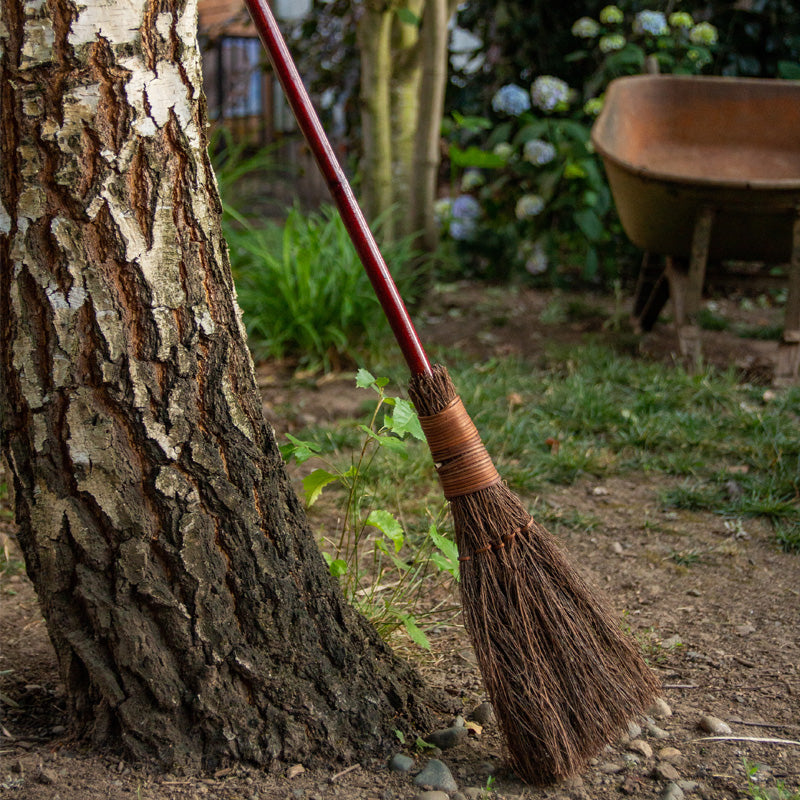 Load image into Gallery viewer, 36" Broom - Cinnamon w/ Bamboo Handle