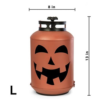 Metal Porch Jack-o-Lantern-Orange