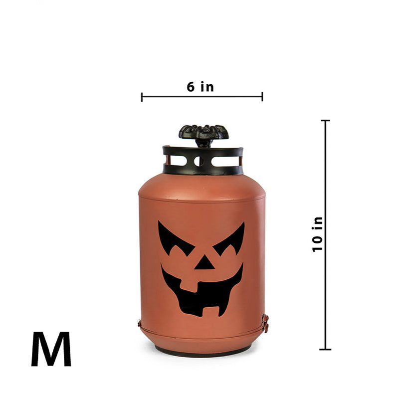 Load image into Gallery viewer, Metal Porch Jack-o-Lantern-Orange