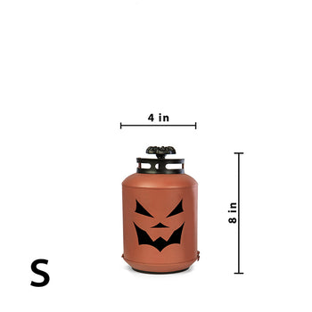 Metal Porch Jack-o-Lantern-Orange