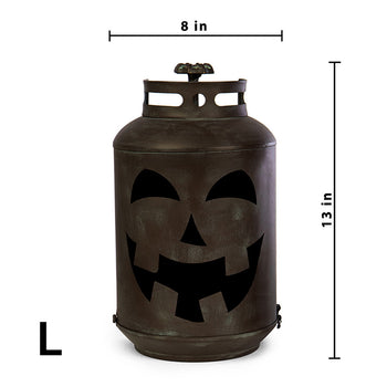 Metal Porch Jack-o-Lantern-Patina